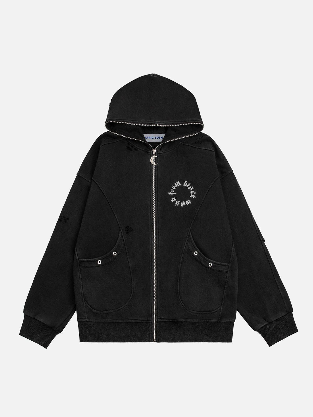 Aelfric Eden Distressed Gothic Letter Hoodie sold by Aelfric Eden product image thumbnail 2