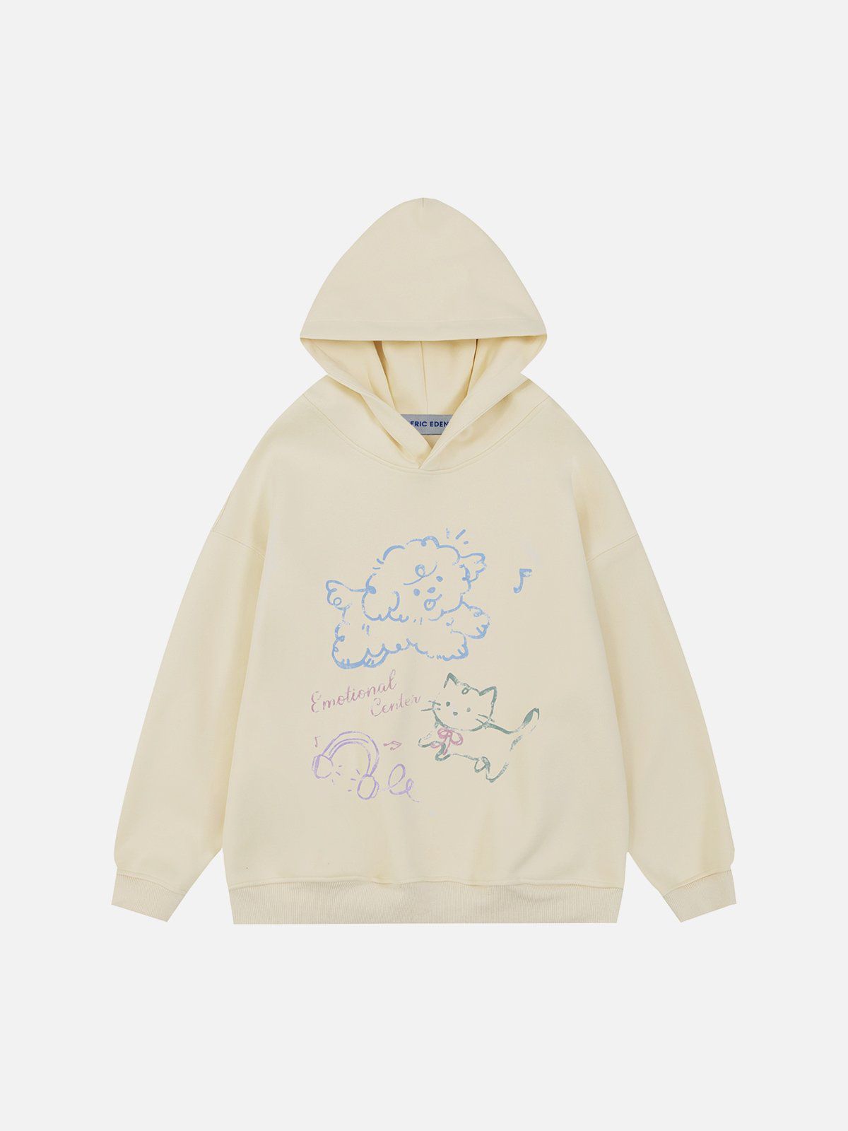 Aelfric Eden Colorful Cartoon Print Hoodie sold by Aelfric Eden product image thumbnail 3