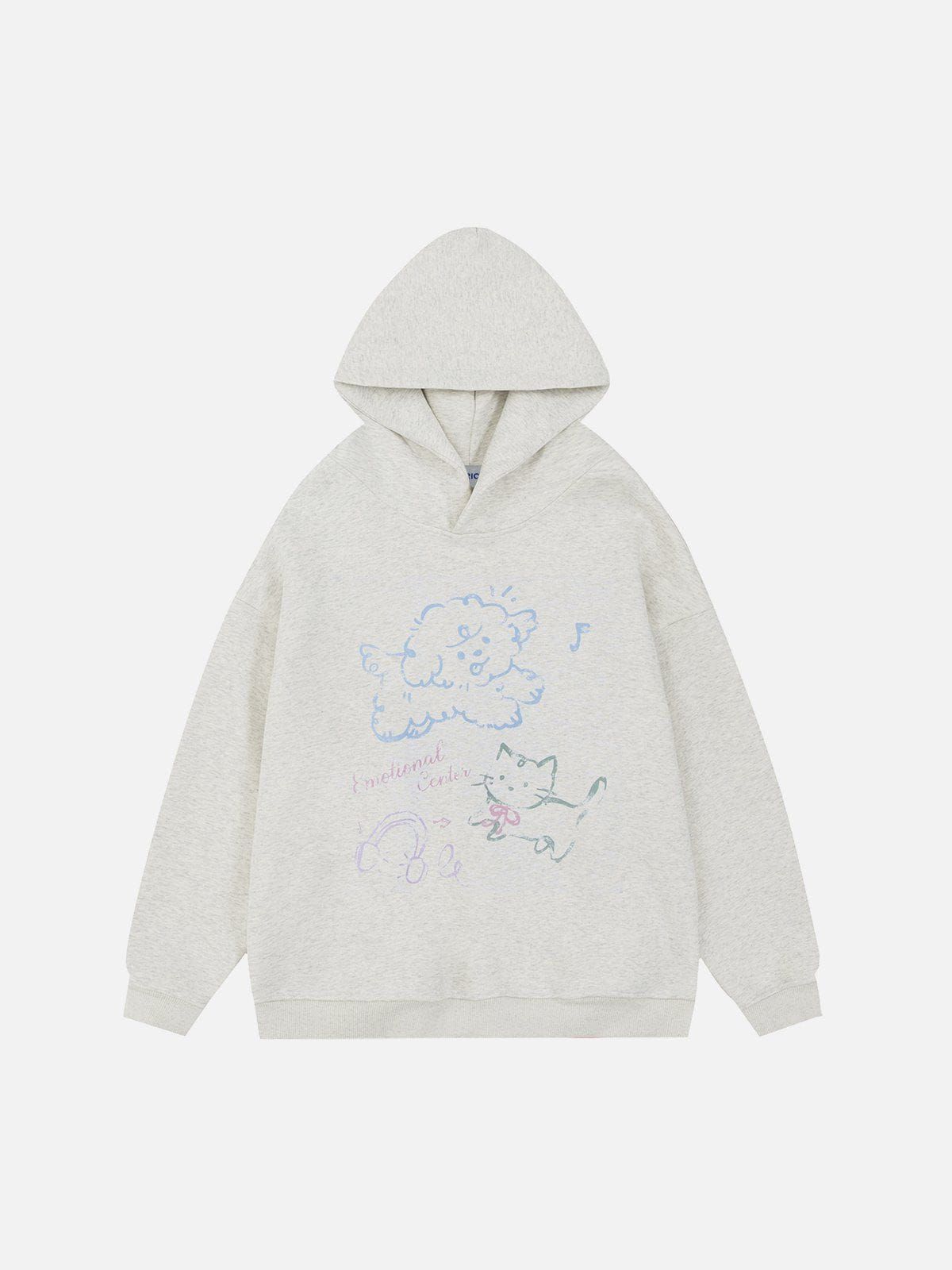 Aelfric Eden Colorful Cartoon Print Hoodie sold by Aelfric Eden product image thumbnail 2