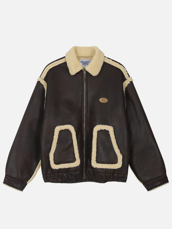 Aelfric Eden Aerial Explorer Faux Leather Coat sold by Aelfric Eden