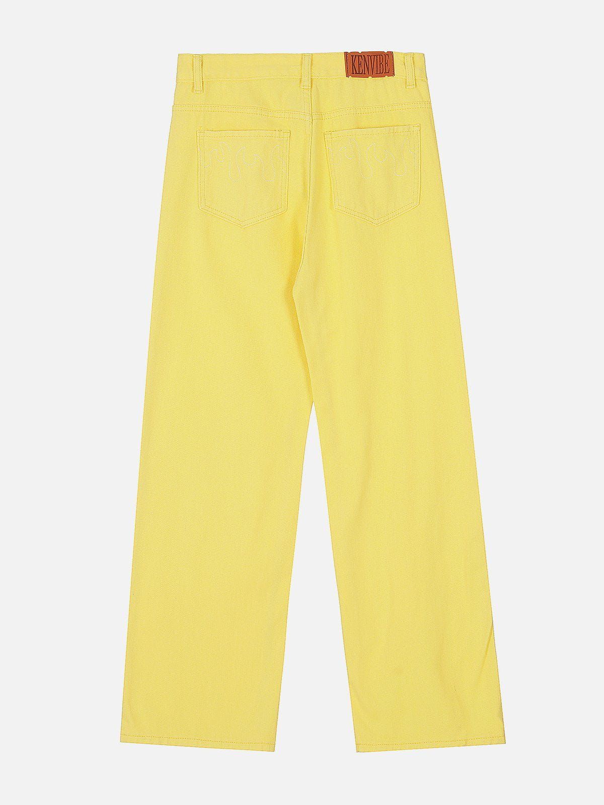 Aelfric Eden Solid Wide-leg Jeans sold by Aelfric Eden product image thumbnail 4