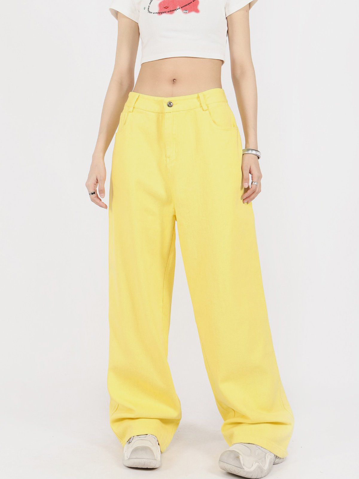 Aelfric Eden Solid Wide-leg Jeans sold by Aelfric Eden