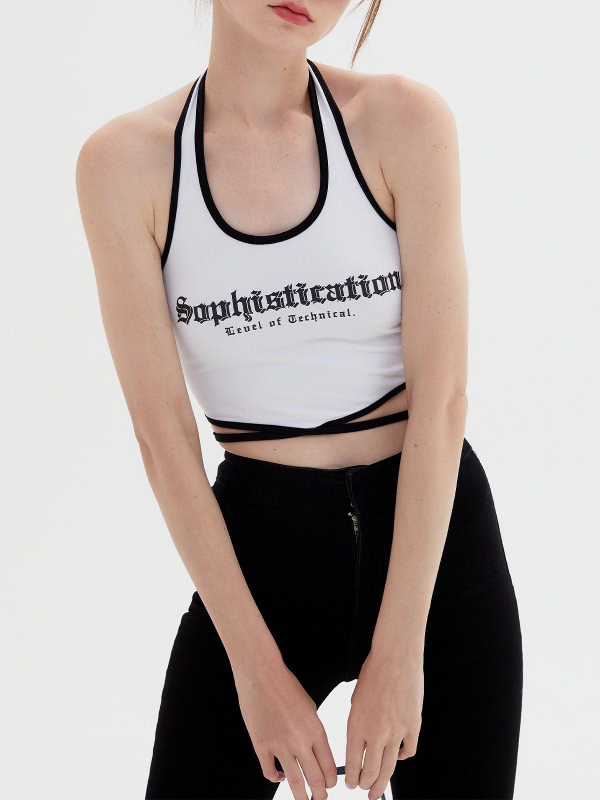 "Sophistication" Strap Halterneck Cami Top sold by Aelfric Eden product image thumbnail 3