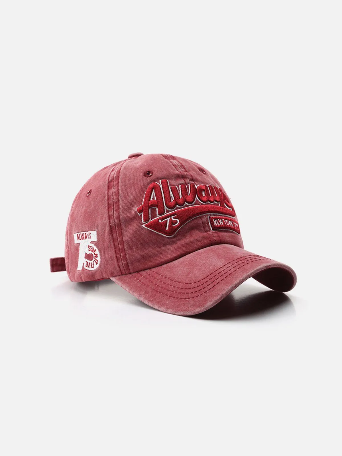 Washed Embroidered Letter Baseball Cap sold by Aelfric Eden product image thumbnail 5