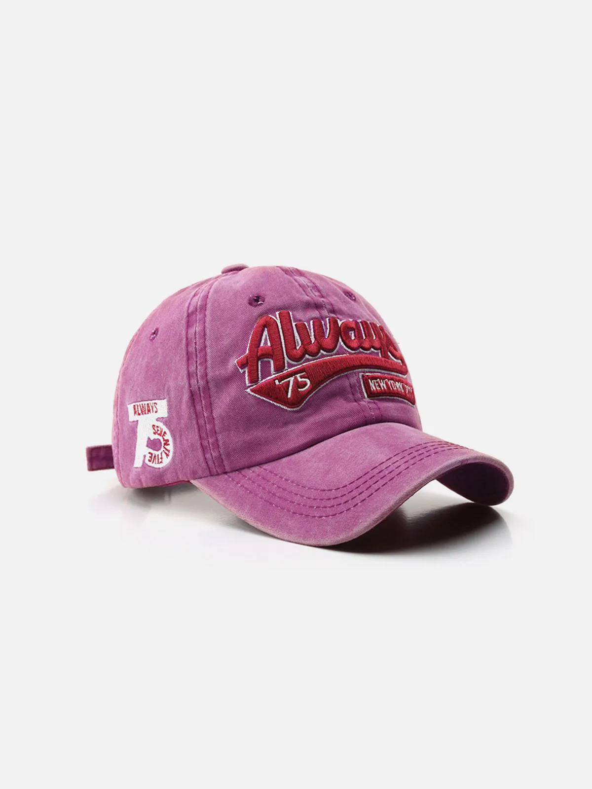 Washed Embroidered Letter Baseball Cap sold by Aelfric Eden product image thumbnail 4