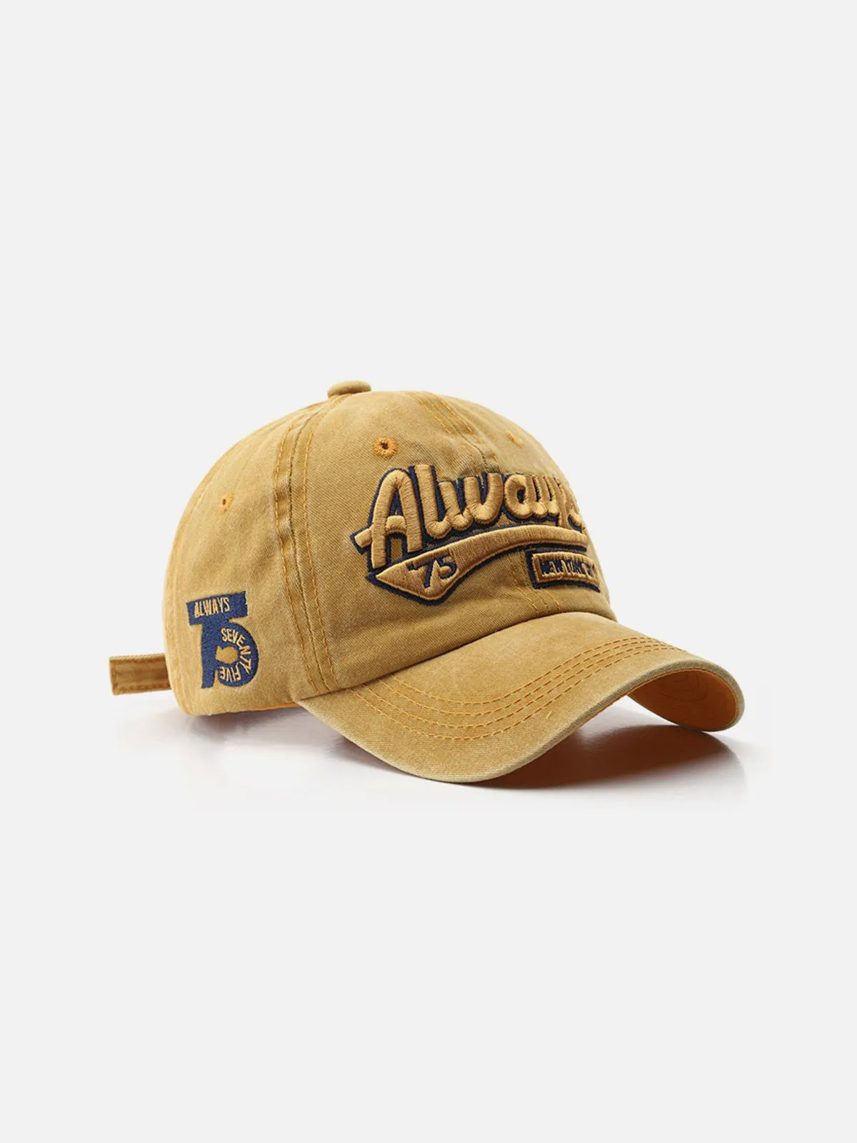 Washed Embroidered Letter Baseball Cap sold by Aelfric Eden product image thumbnail 3