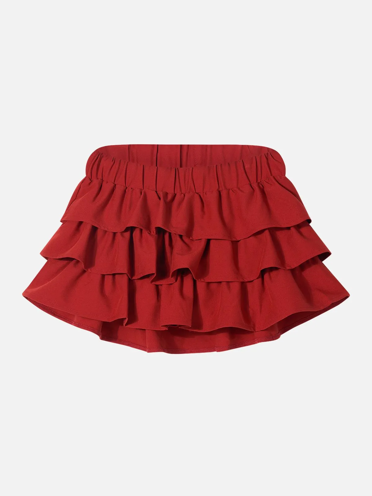 Aelfric Eden Cherry Red Tiered Skirt sold by Aelfric Eden product image thumbnail 2