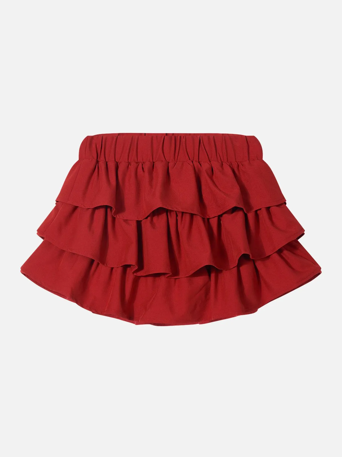 Aelfric Eden Cherry Red Tiered Skirt sold by Aelfric Eden