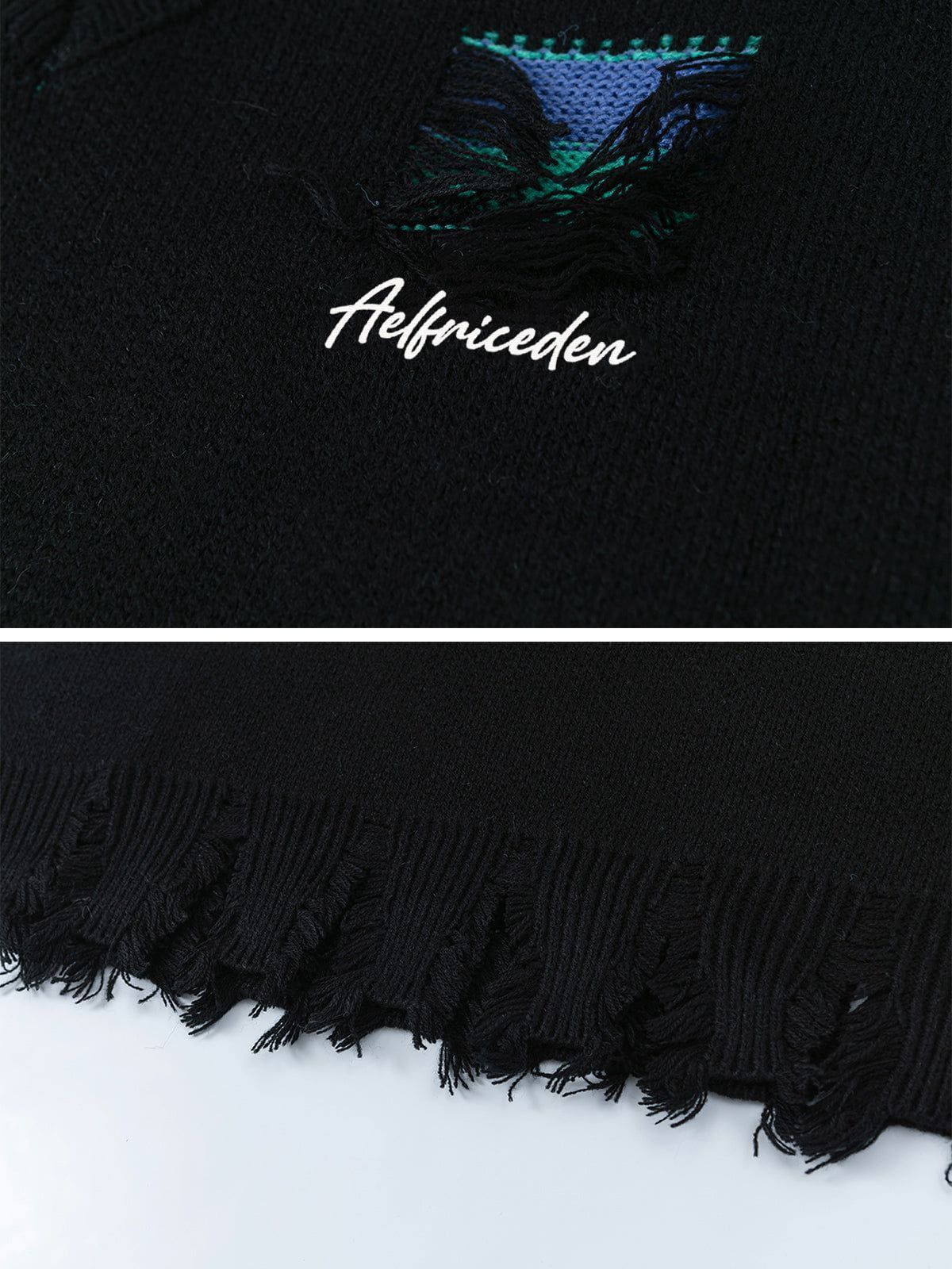 Aelfric Eden Distressed Fringe Sweater Vest sold by Aelfric Eden product image thumbnail 4