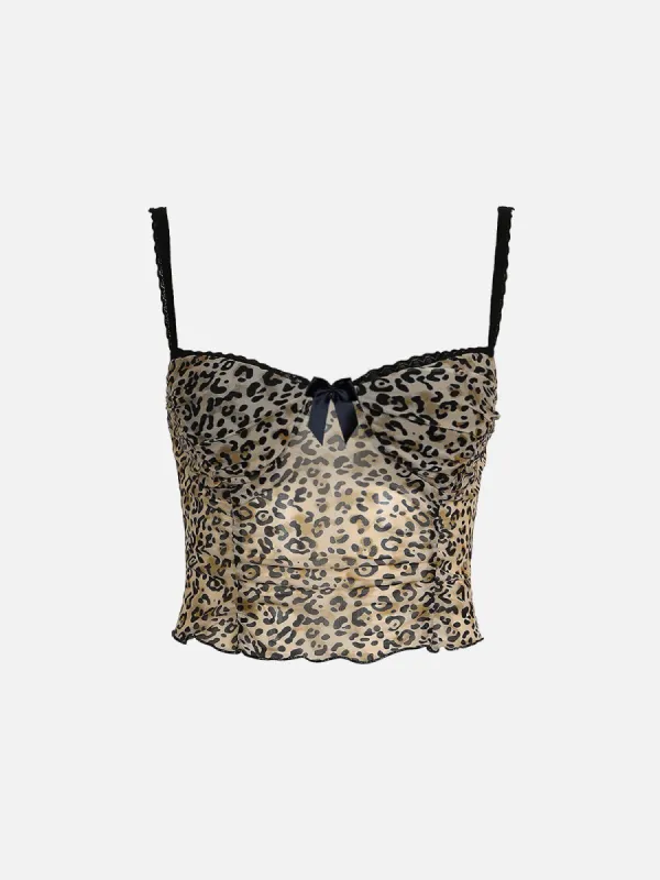 Aelfric Eden Bow Leopard Print Cami Top sold by Aelfric Eden