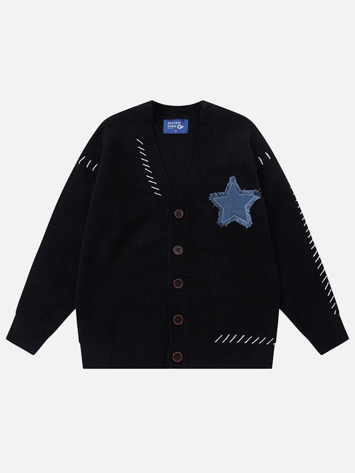 Aelfric Eden Star Applique Crochet Cardigan sold by Aelfric Eden product image thumbnail 4