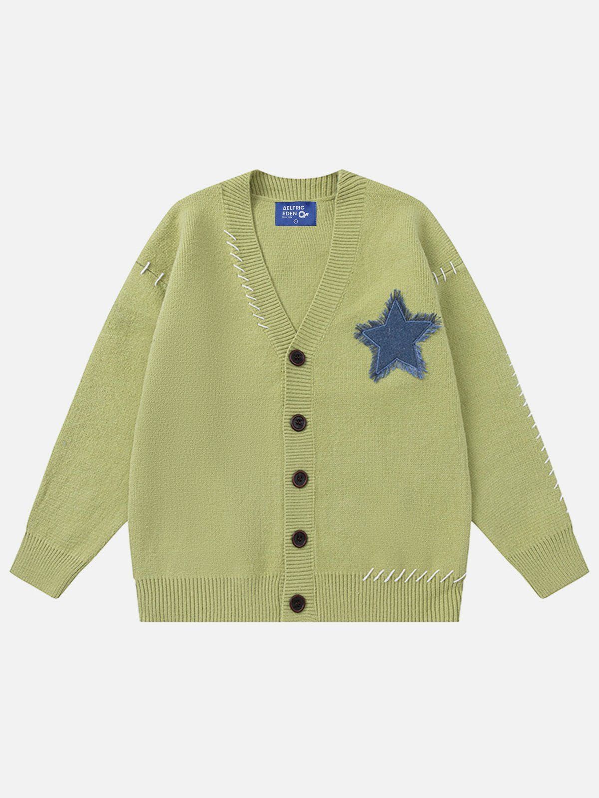 Aelfric Eden Star Applique Crochet Cardigan sold by Aelfric Eden