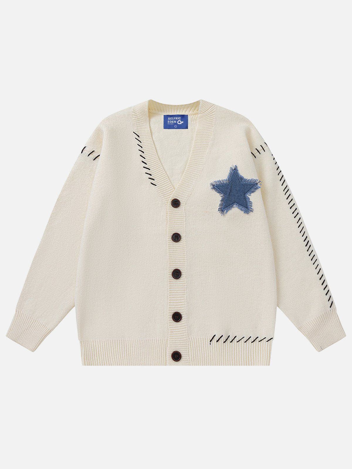 Aelfric Eden Star Applique Crochet Cardigan sold by Aelfric Eden product image thumbnail 2