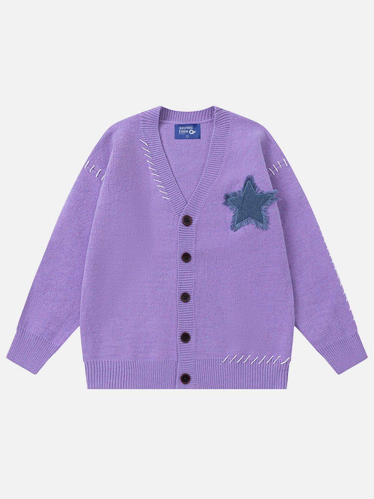 Aelfric Eden Star Applique Crochet Cardigan sold by Aelfric Eden product image thumbnail 3