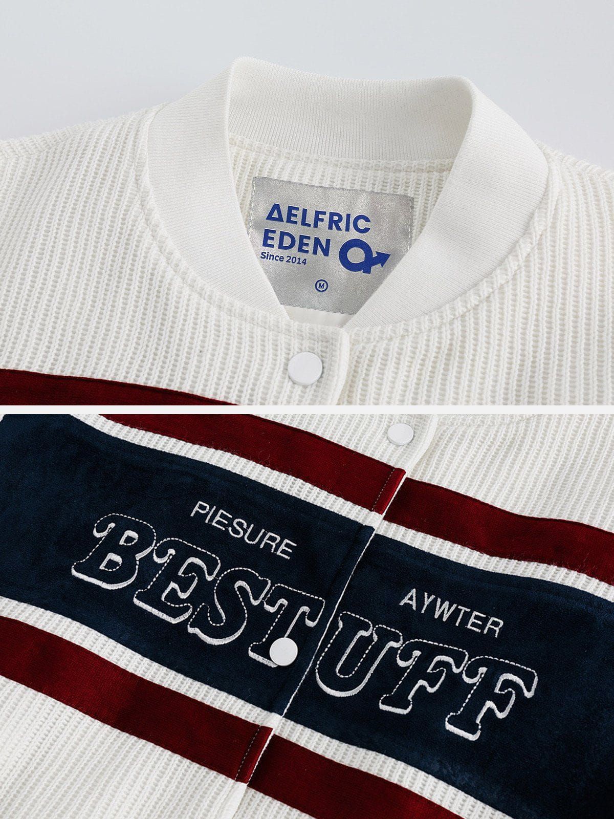 Aelfric Eden Vintage Patchwork Stripe Jacket sold by Aelfric Eden product image thumbnail 4