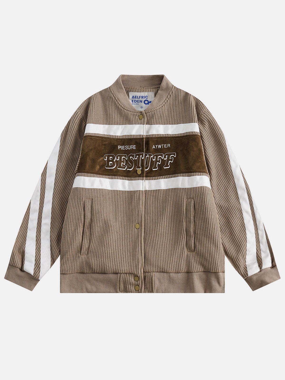 Aelfric Eden Vintage Patchwork Stripe Jacket sold by Aelfric Eden product image thumbnail 2