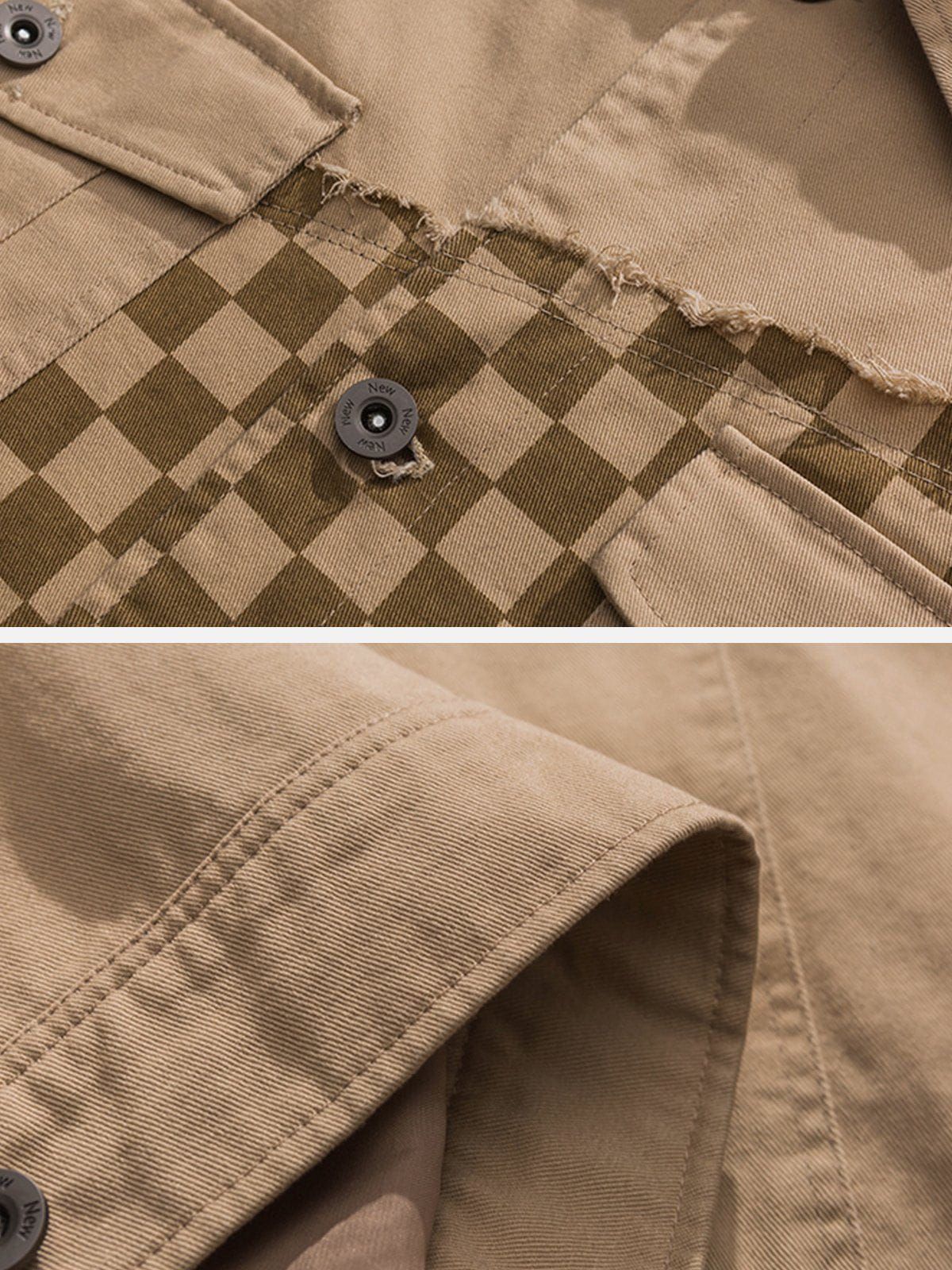 Aelfric Eden Checkerboard Patchwork Jacket sold by Aelfric Eden product image thumbnail 5