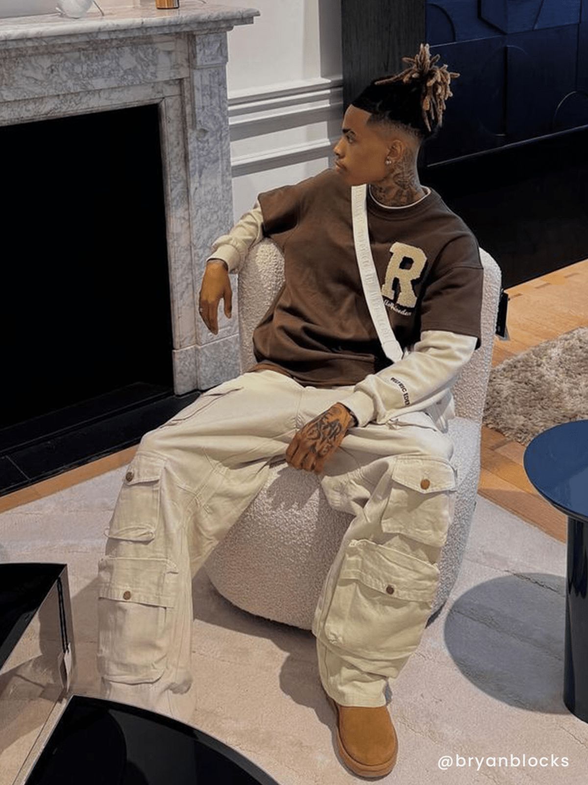 Aelfric Eden Patchwork Flocking Sweatshirt sold by Aelfric Eden product image thumbnail 2