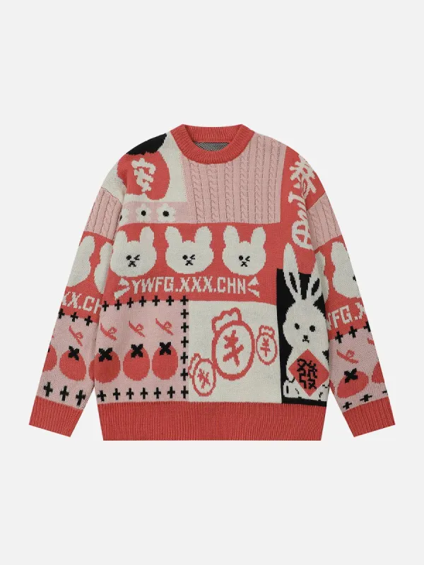 Aelfric Eden Cartoon Embroidery Sweater sold by Aelfric Eden