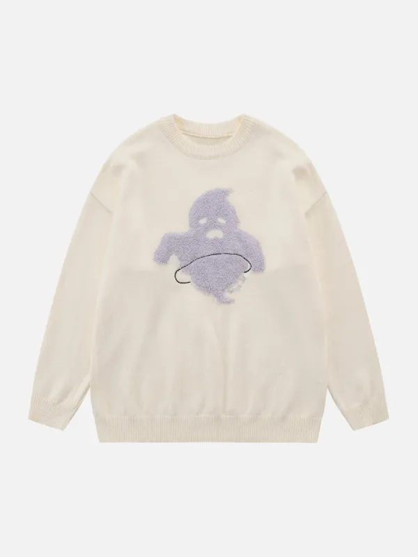 Aelfric Eden Flocking Funny Ghost Sweater sold by Aelfric Eden