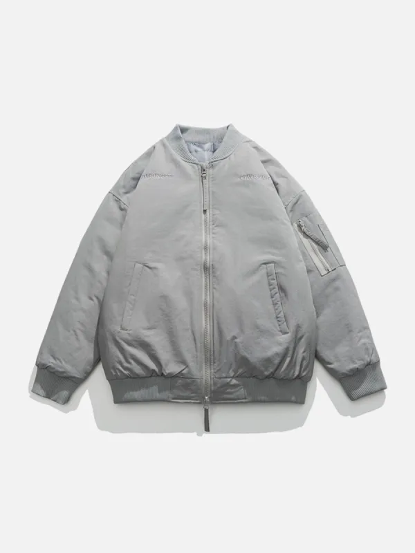 Aelfric Eden Embroidery Letter Solid Color Winter Coat sold by Aelfric Eden