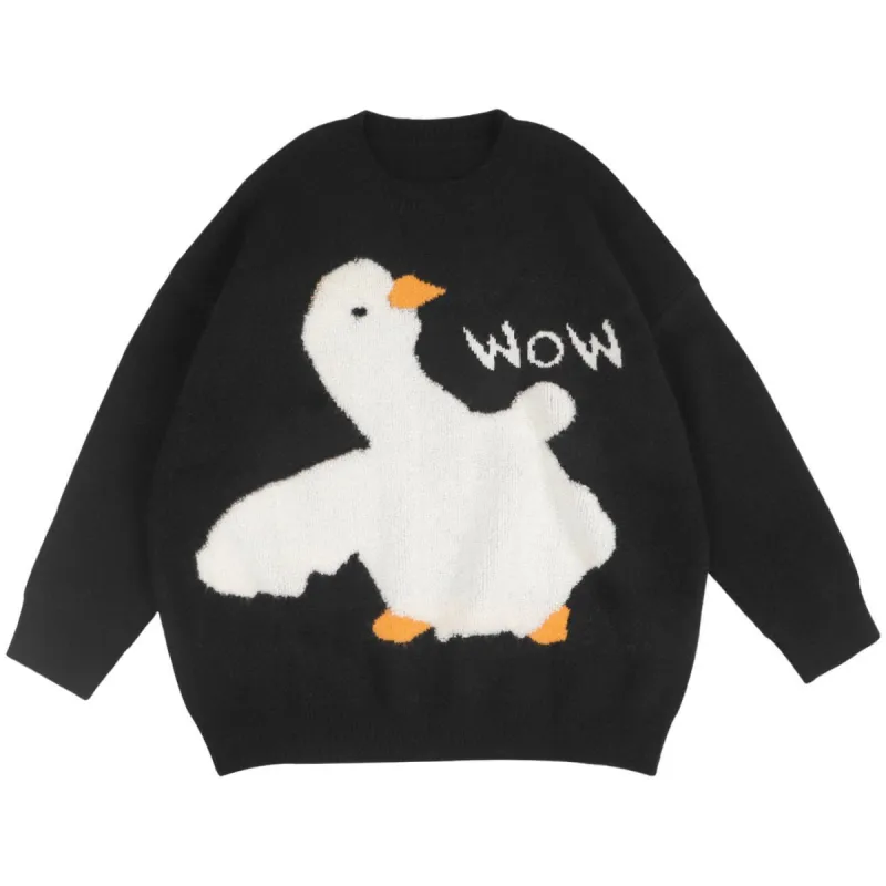 Aelfric Eden Cartoon Goose  Knit Sweater sold by Aelfric Eden