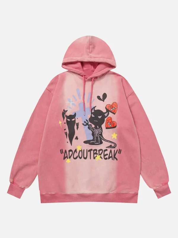 Aelfric Eden Demon Skeleton Print Hoodie sold by Aelfric Eden