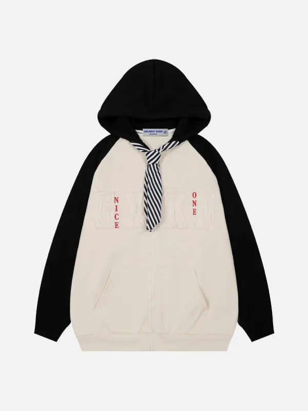 Aelfric Eden Vintage Stripe Tie Hoodie sold by Aelfric Eden