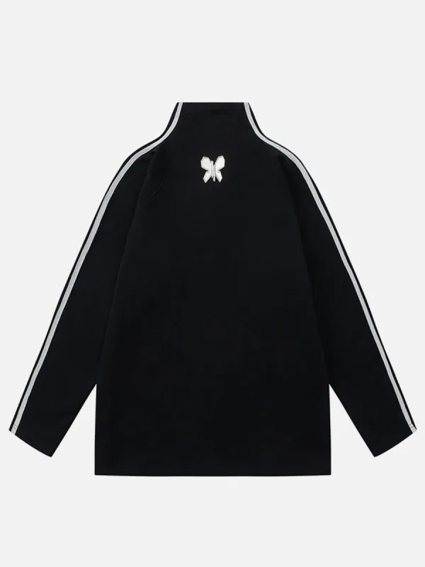 Stripe Butterfly Sweatshirt sold by Aelfric Eden