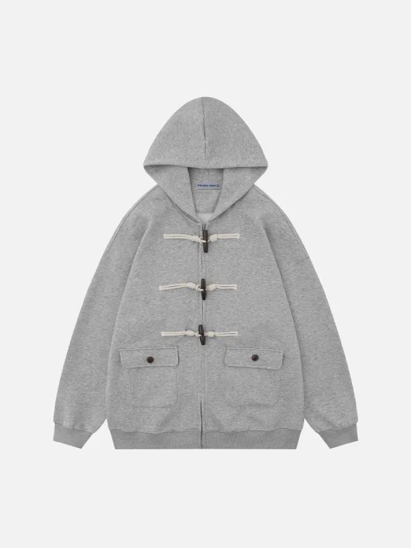Aelfric Eden Solid Horn Button Hoodie sold by Aelfric Eden
