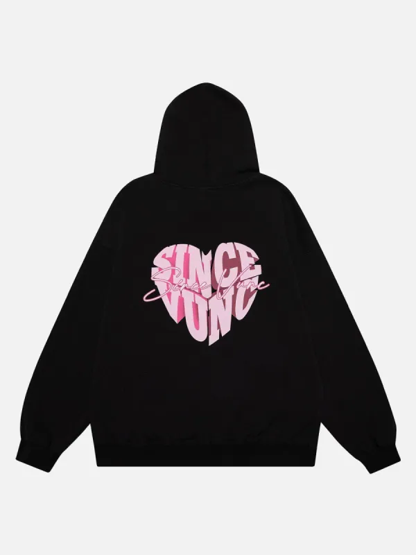 Aelfric Eden Patchwork Heart Elements Print Hoodie | Parallel