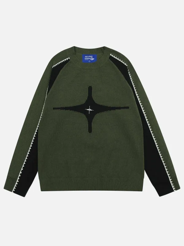 Aelfric Eden Color Blocking Star Sweater sold by Aelfric Eden