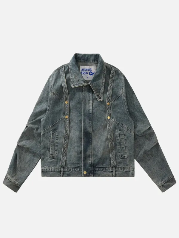 Aelfric Eden Rivet Washed Denim Jacket sold by Aelfric Eden