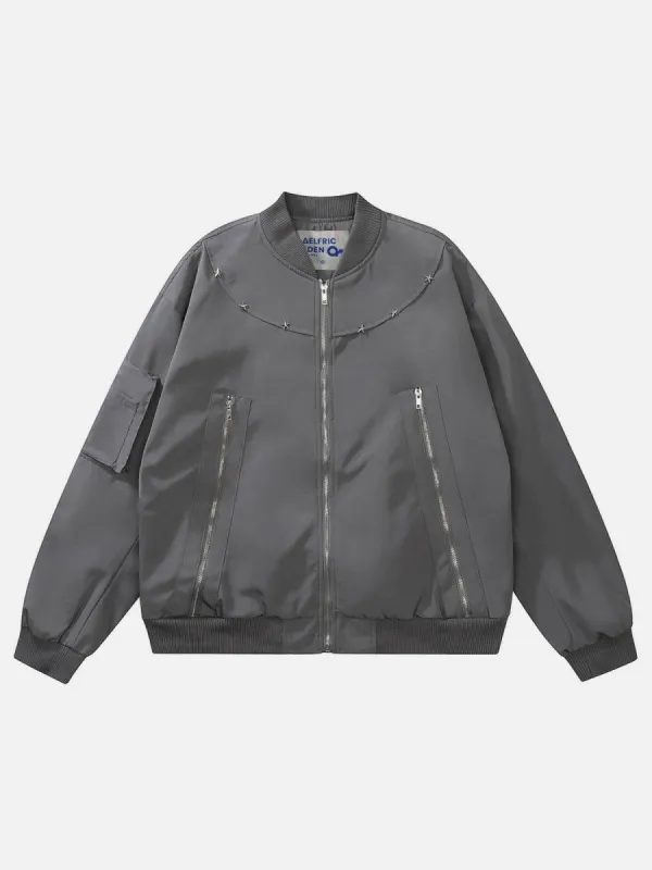 Aelfric Eden Star ZIP UP  Bomber Jackets sold by Aelfric Eden