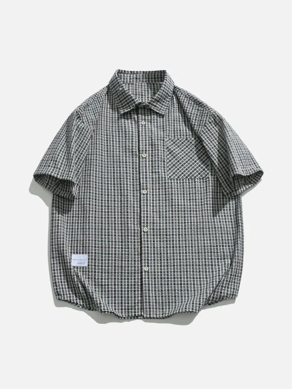 Aelfric Eden Vintage Checkered Short Sleeve Shirts sold by Aelfric Eden