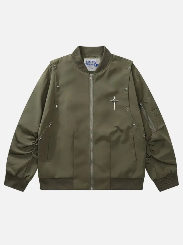 Aelfric Eden Rivet Star Bomber Jacket sold by Aelfric Eden