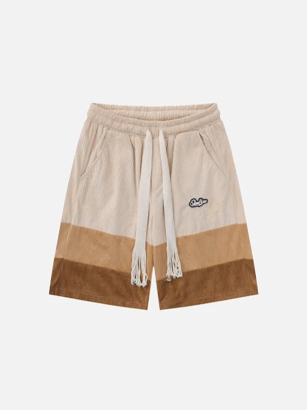 Aelfric Eden Color Block Gradient Stripe Shorts sold by Aelfric Eden