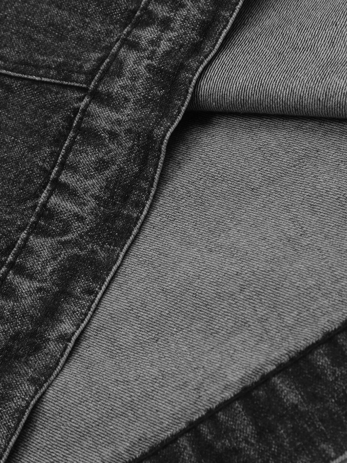 Aelfric Eden Half Zip Up Washed Denim Hoodie sold by Aelfric Eden product image thumbnail 4