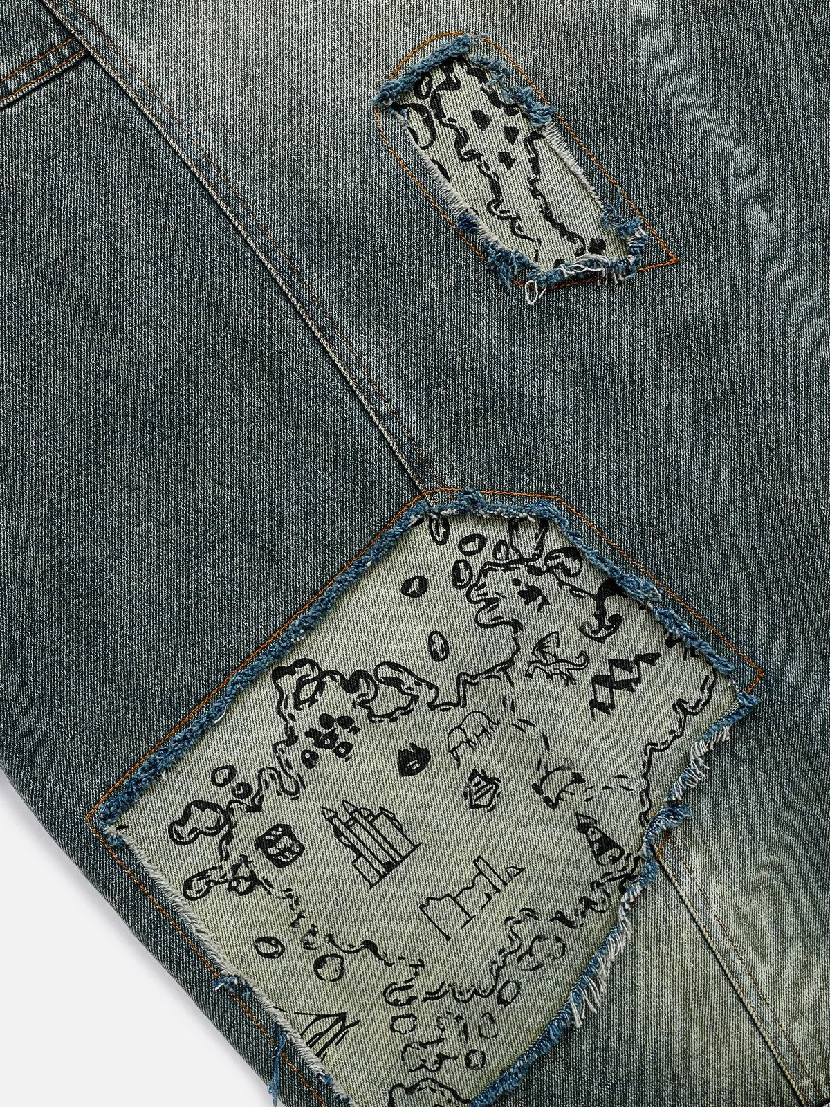 Aelfric Eden Treasure Map Denim Jacket sold by Aelfric Eden product image thumbnail 4