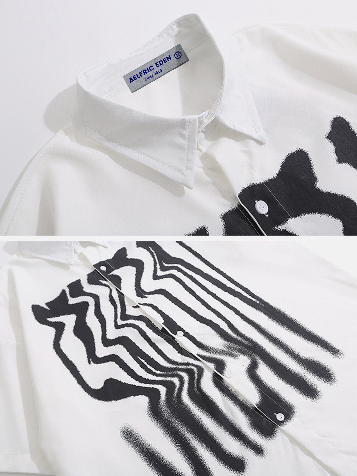 Aelfric Eden Doodle Line Short Sleeve Shirts sold by Aelfric Eden product image thumbnail 4