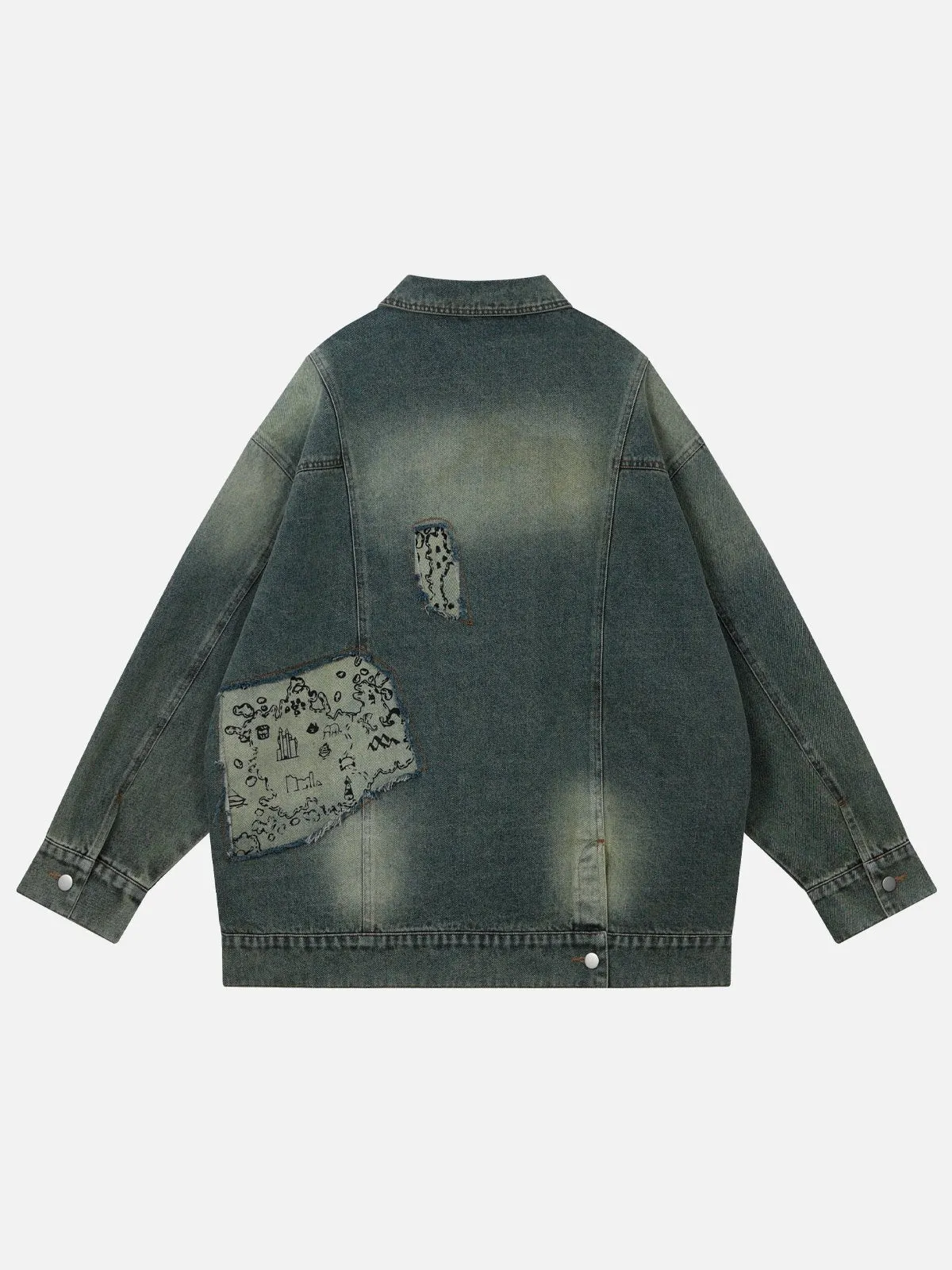 Aelfric Eden Treasure Map Denim Jacket sold by Aelfric Eden product image thumbnail 2