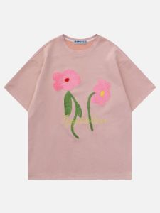 Aelfric Eden Flocking Flower Suede Tee sold by Aelfric Eden
