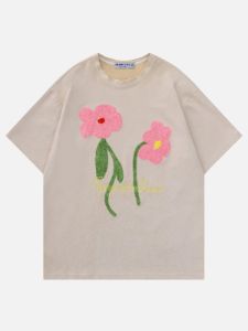 Aelfric Eden Flocking Flower Suede Tee sold by Aelfric Eden