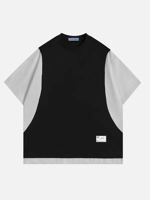 Aelfric Eden Color Blocking Patchwork Tee sold by Aelfric Eden