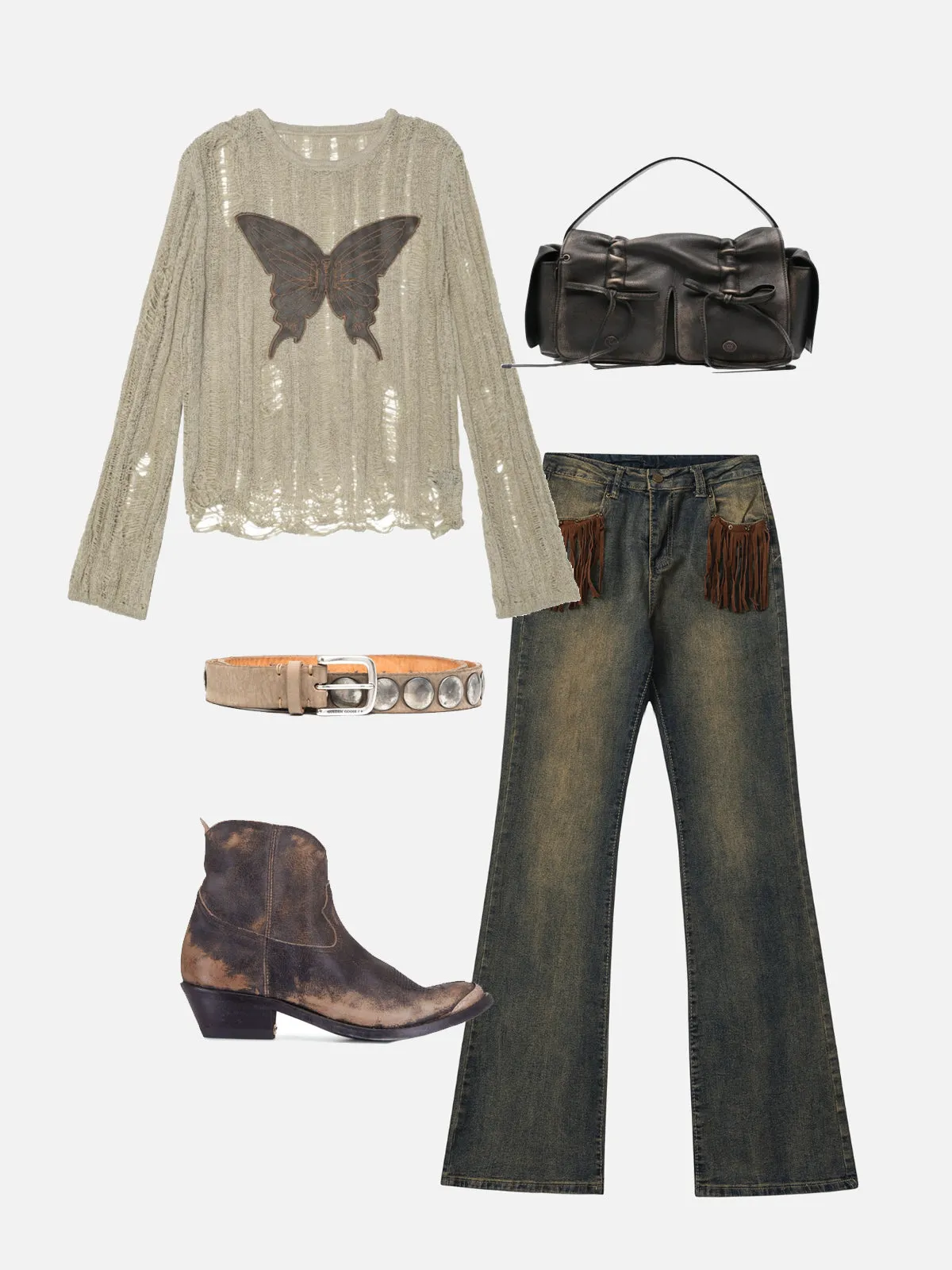 Aelfric Eden Embroidery Butterfly Cut-Out Sweater sold by Aelfric Eden product image thumbnail 2