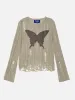 Aelfric Eden Embroidery Butterfly Cut-Out Sweater sold by Aelfric Eden