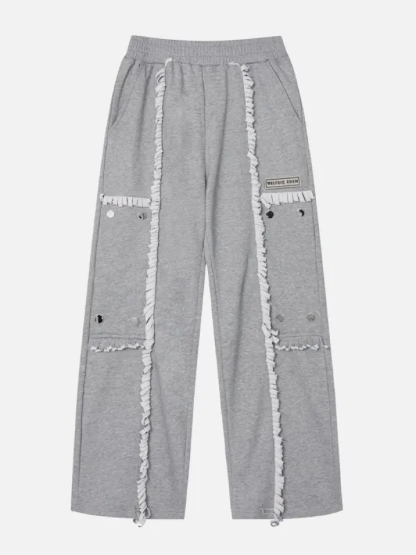 Aelfric Eden Fringe Patchwork Sweatpants sold by Aelfric Eden