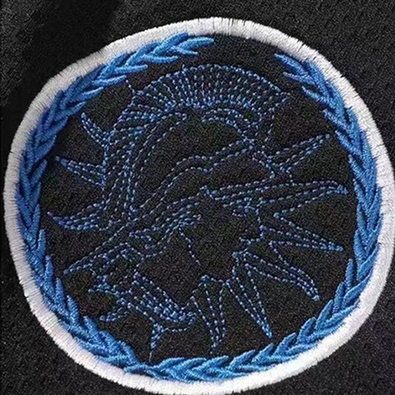 Aelfric Eden Embroidered Letters Striped Drawstring Shorts sold by Aelfric Eden product image thumbnail 9