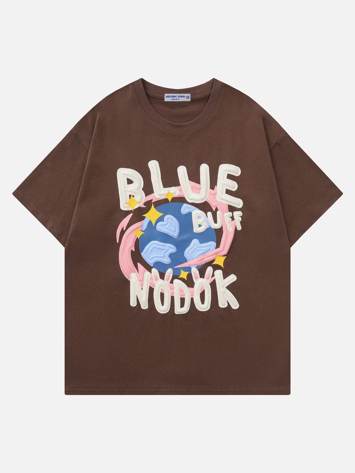 Aelfric Eden Earth Letter Foam Printing Tee sold by Aelfric Eden