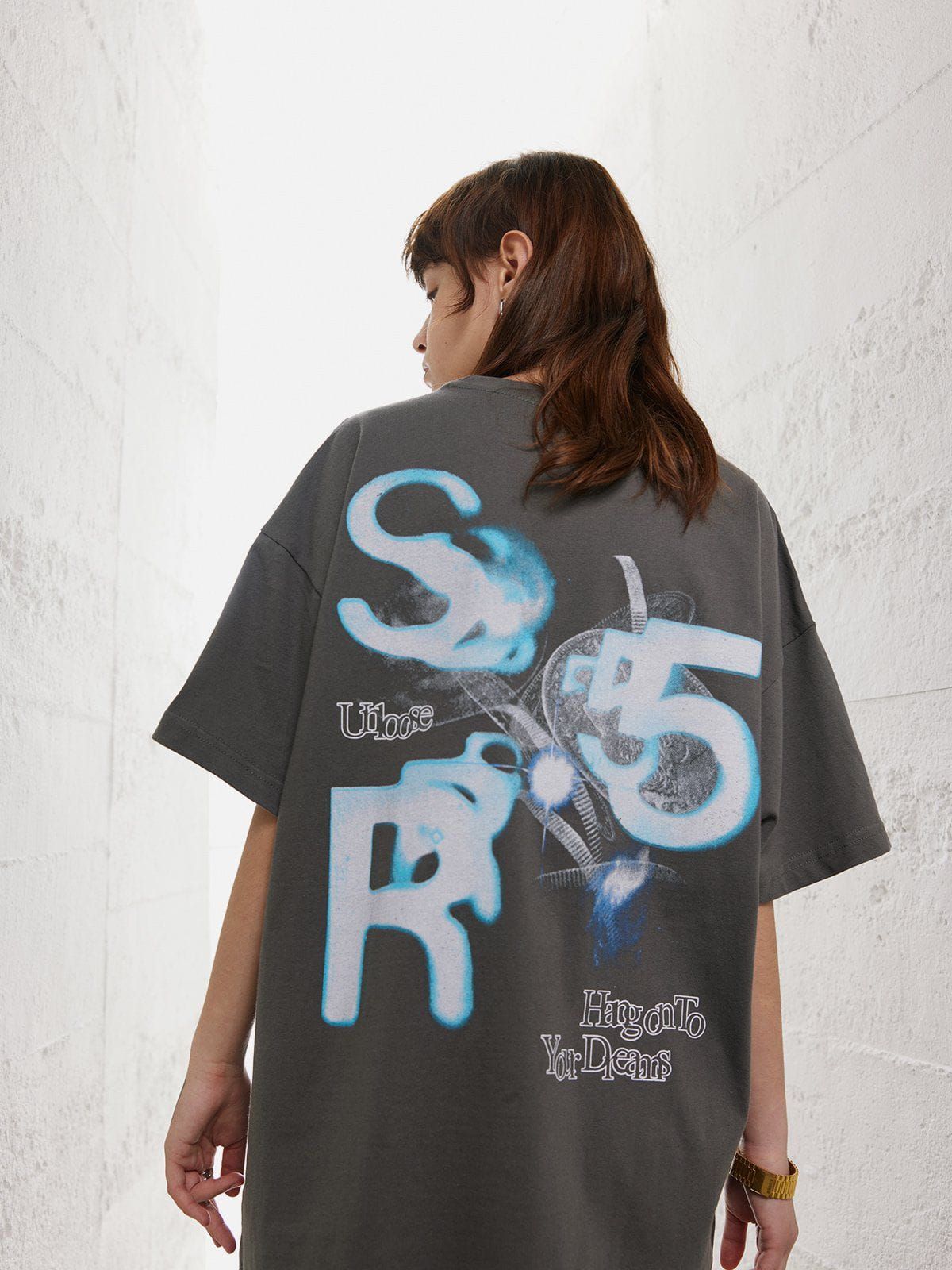 Aelfric Eden Blue Planet Print Tee sold by Aelfric Eden product image thumbnail 2